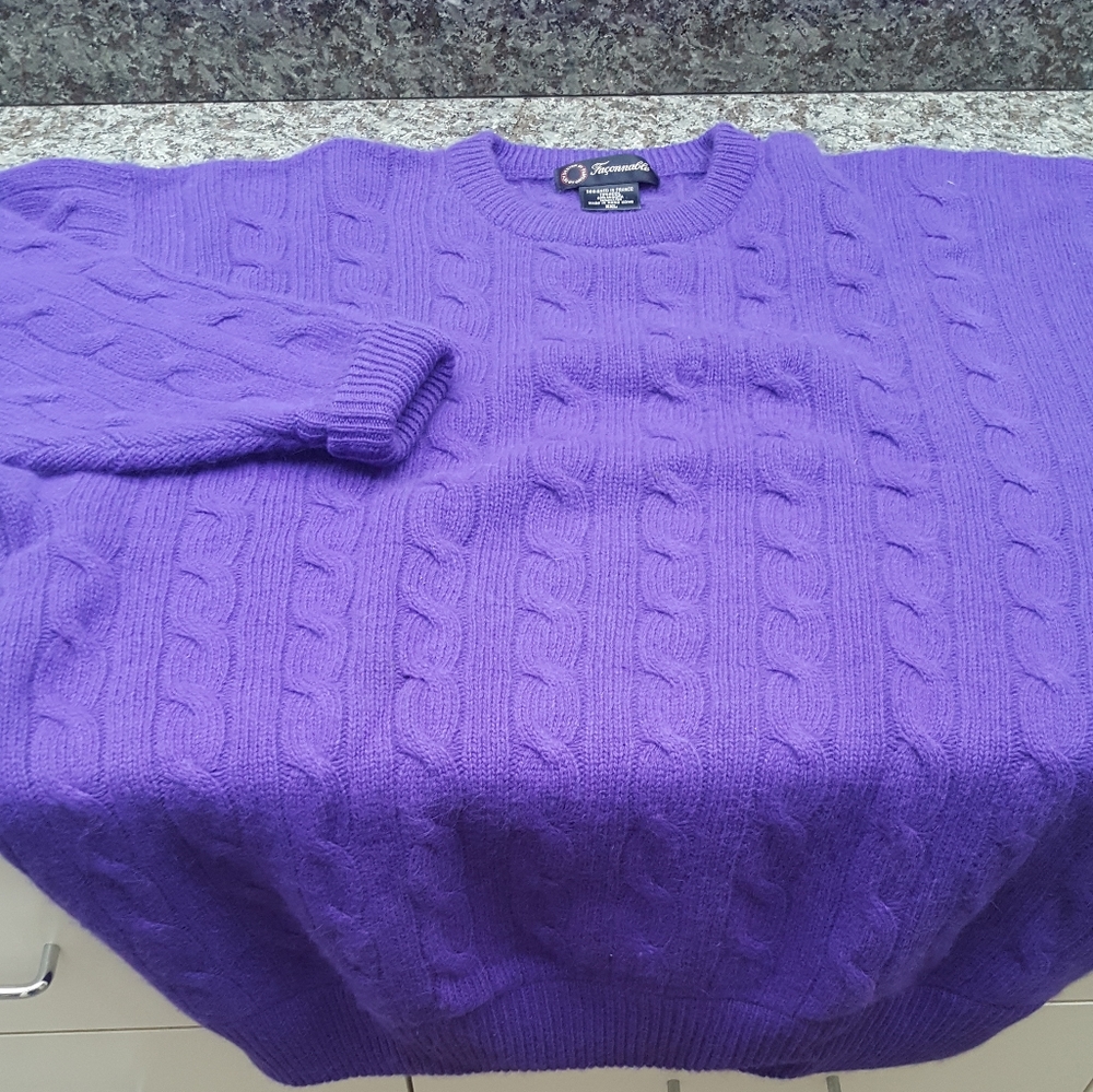 Faconnable men's wool, angora and nylon XXL sweater